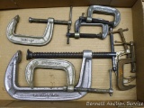 Metal C clamps largest is 7