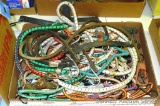 Random lengths of bungee cords.