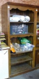 Nice sturdy bookshelf unit stands approx. 6-1/2' tall x 32