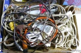 Various lengths of extension cords.