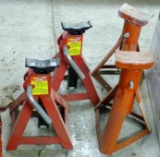 Two automotive 3 ton jack stands in good shape, stand 11