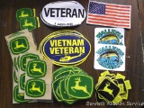 John Deere stickers; Viet Nam vet stickers; flag sticker and more.