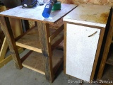 Sturdy wooden workbench is approx. 31