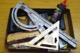 Panel carrier; door shims; chalk line & chalk; carpenter square and more.