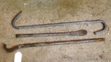 Tire irons and large meat hook 23
