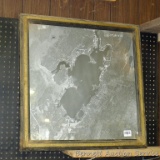 Framed aerial photo of Solberg Lake 27-1/2