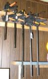 Tool Shop Quik Ratcheting bar clamps and more. Largest is 32