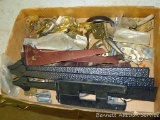 Cabinet hinges; shelf brackets; cabinet handles and more.