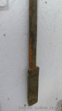 Homemade ice chisel with ring on end 54