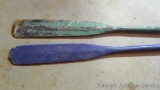 Painted wooden boat oars would look great on display. Each is approx. 6-1/2' long.