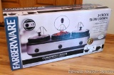 Farberware three crock slow cooker - great for parties and serving several dishes. All in good