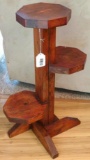 Wooden 3 shelf plant stand 30