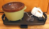 Presto griddle; slow cooker; hand mixer;