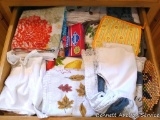 Kitchen towels; hot pads and trivets, flour sack towels; matches (will not ship); more.