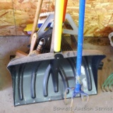 The Claw cultivator; pick axe, snow shovel, leaf rake, squeegee, hose keeper, more.