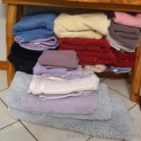 Nice assortment of bath and hand towels.