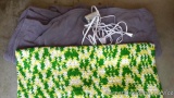 Biddeford Blankets fleece twin size electric blanket, plus a handmade afghan. Both in good shape.