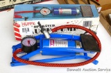 Huffy foot operated gauge pump looks to be in good condition, comes with original box.
