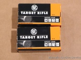 Two boxes of RWS target rifle .22LR cartridges.