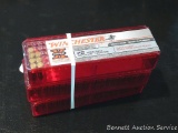 100 rounds Winchester SuperX .22LR cartridges, plus a handful of others.