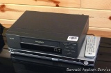 LG DVD/CD player with remote and USB port; Magnavox VHS HQ player/recorder.