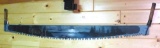 5-1/2' two man cross cut saw with loons on the lake painted scene.