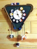 Billiards or pool themed wall clock, may just need a battery. 18
