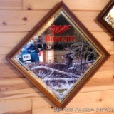 Miller High Life 'Opening Day' whitetail buck beer mirror. Measures 26