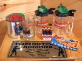 Budweiser, Old Style, and other collectibles.