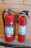 Kidde ABC fire extinguisher, gauge indicates good.
