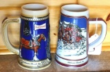 1989 and other Budweiser beer steins. No chips noted.