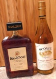 No shipping. 1 liter bottle Disaronno and a bottle of Boone's Country Kwencher. Unopened, must be 21