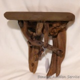 Unique handmade driftwood shelf is approx. 11