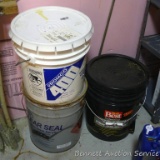 No shipping. Driveway sealer and hard set adhesive. Stored inside.