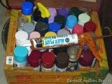 No shipping. Lots and lots of spray paint. All stored inside.