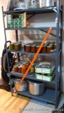 Metal shelf unit stands 67