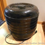 Food dehydrator with five trays.