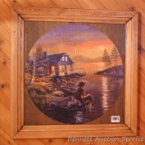 Rustic barn wood frame is 25