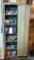 Six shelf metal cabinet filled with screws, nails and more 14-1/2