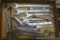 Combination wrenches and box end wrenches, largest is 1