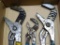 Adjustable pliers, largest is 17