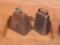 Two livestock or cow bells, each 5