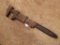 Antique mechanic's adjustable wrench. Measures 21