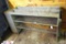 Steel bench with 3 shelves 48