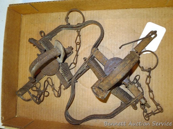 Victor ATC two trigger and other similar trap. Each approx. 11".