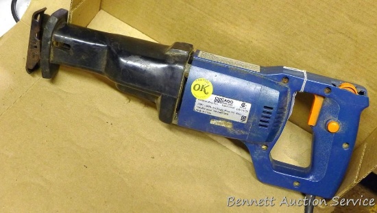 Chicago Electric Power tool reciprocating saw. Works.