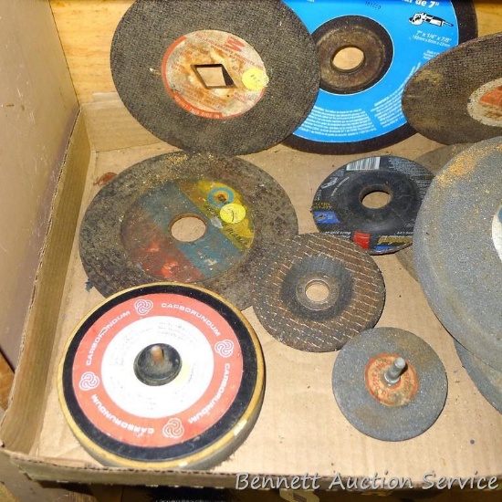Grinding wheels including 7" for a bench grinder, 7" for a hand grinder and more.