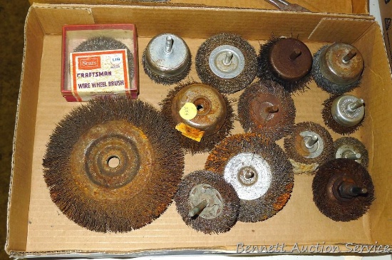 Wire wheels for drills, bench grinder 6".