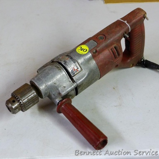 Milwaukee 1/2" drill. Works, cord may need replacing.