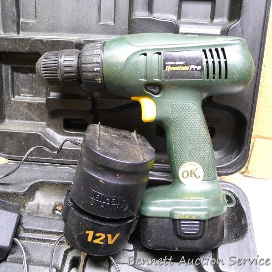 Black & Decker Quantum Pro 12V cordless drill. Comes with 2 batteries,  charger and carry case. | Estate & Personal Property Personal Property |  Online Auctions | Proxibid